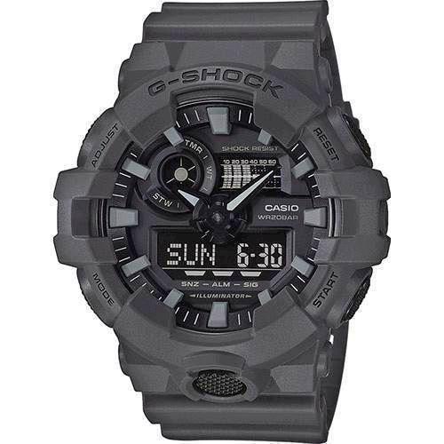 Image of Casio G-Shock mat mørkegrå quartz multifunktion Herre ur, model GA-700UC-8AER